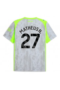 Manchester City Matheus Nunes #27 Jalkapallovaatteet Kolmaspaita 2025-26 Lyhythihainen